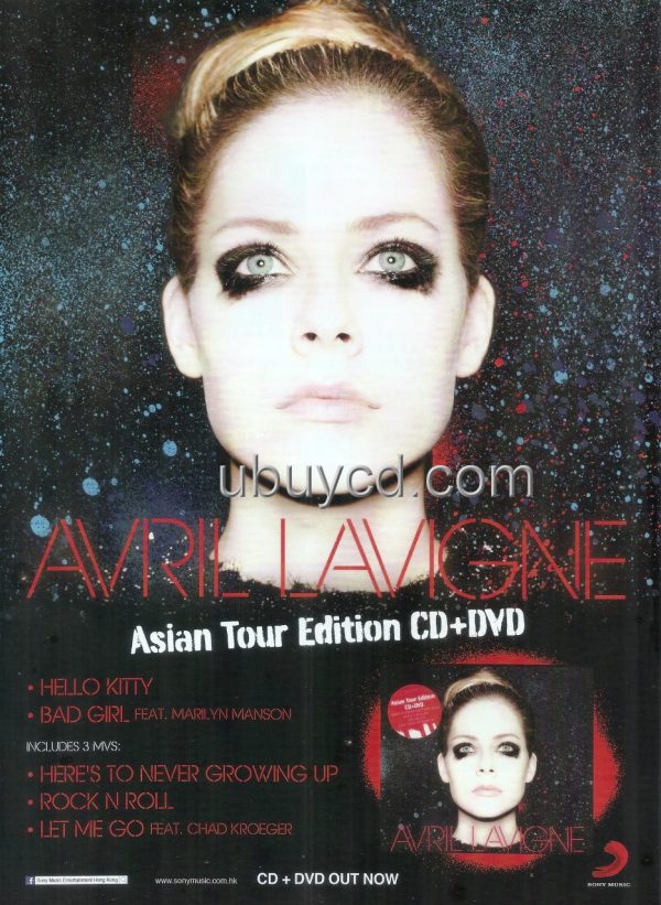 Avril Lavigne-2014 Asian Tour Edition CD+DVD Promo  4 R Photo  Rare & New