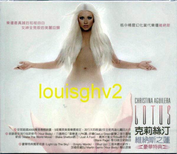 CHRISTINA AGUILERA Lotus Deluxe Edition 2012 Taiwan Limited W/OBI CD+ Promo CD