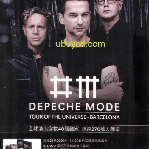 Depeche Mode-Tour Of The Universe Barcelona CD+DVD HK Promo A 4 Size(12 R) Photo (Rare & New)