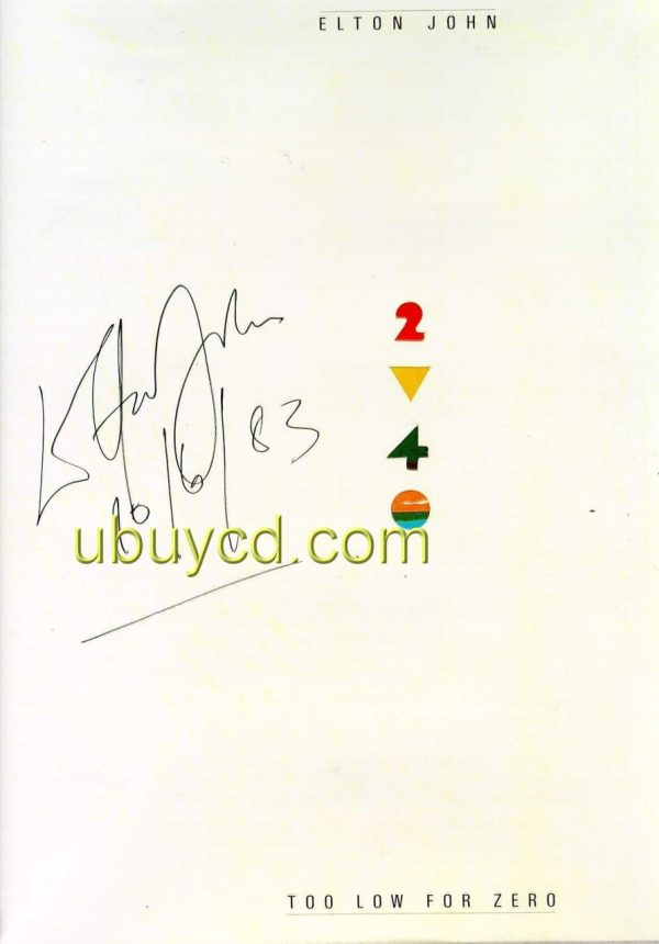 Elton John 1983 Autographed Photo A 4(12 R) Size Reprint Rare