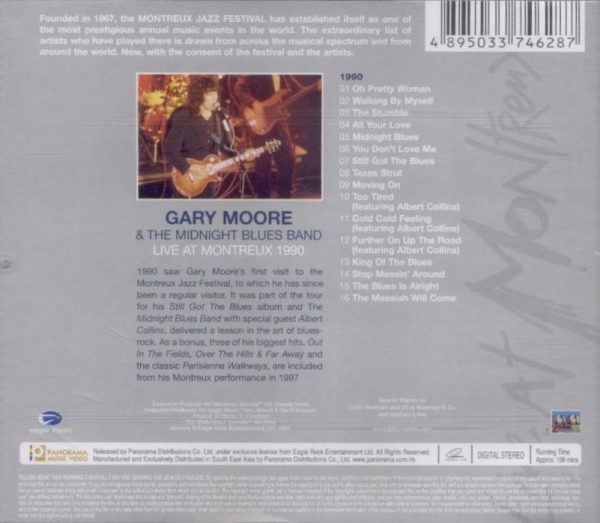 Gary Moore-Live At Montreux 1990 HK 2 Video CD (New & Sealed)