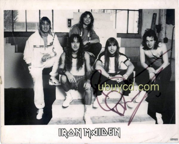 Iron Maiden Bruce Dickinson- Autographed Photo Original A 4 Size Rare