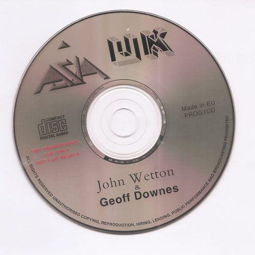 JOHN WETTON - GEOFF DOWNES - ASIA - UK COMPILATION Promo CD
