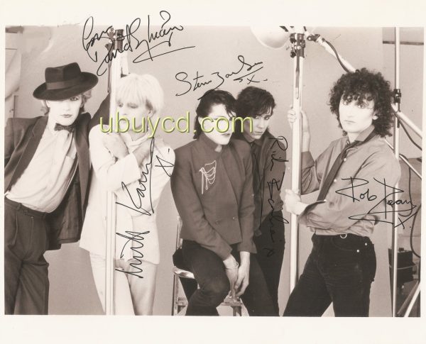 Japan- Autographed Photo Reprint A 4 Size Rare David Sylvian Mick Karn