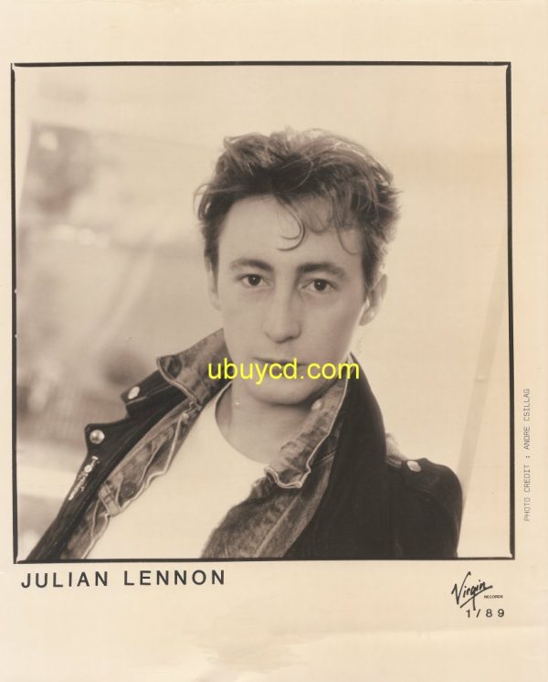 Julian Lennon Promo B & W Photo 1989 New & Rare