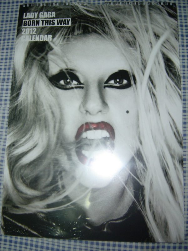 LADY GAGA BORN THIS WAY 2012 UK WALL CALENDAR(New & Sealed)