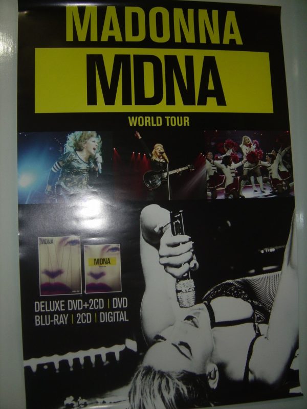 Madonna-MDNA Tour CD+DVD Hong Kong Promo Poster New