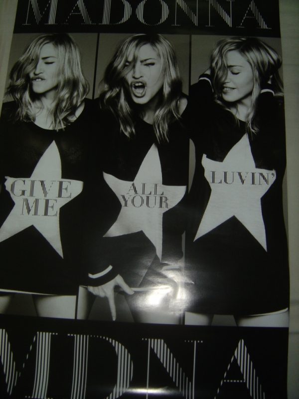 Madonna-MDNA CD Hong Kong Promo Poster New