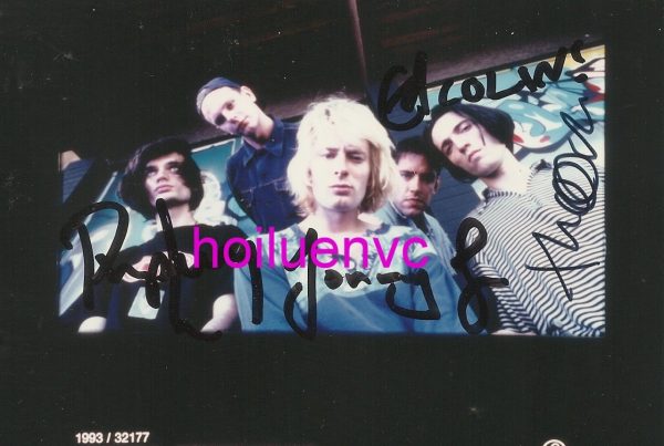 Radiohead Autograph Photo A Reprint 3 R Size Rare