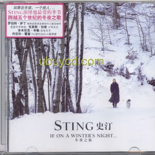 Sting-If On A Winter's Night Official China CD/Sticker(New & Sealed)